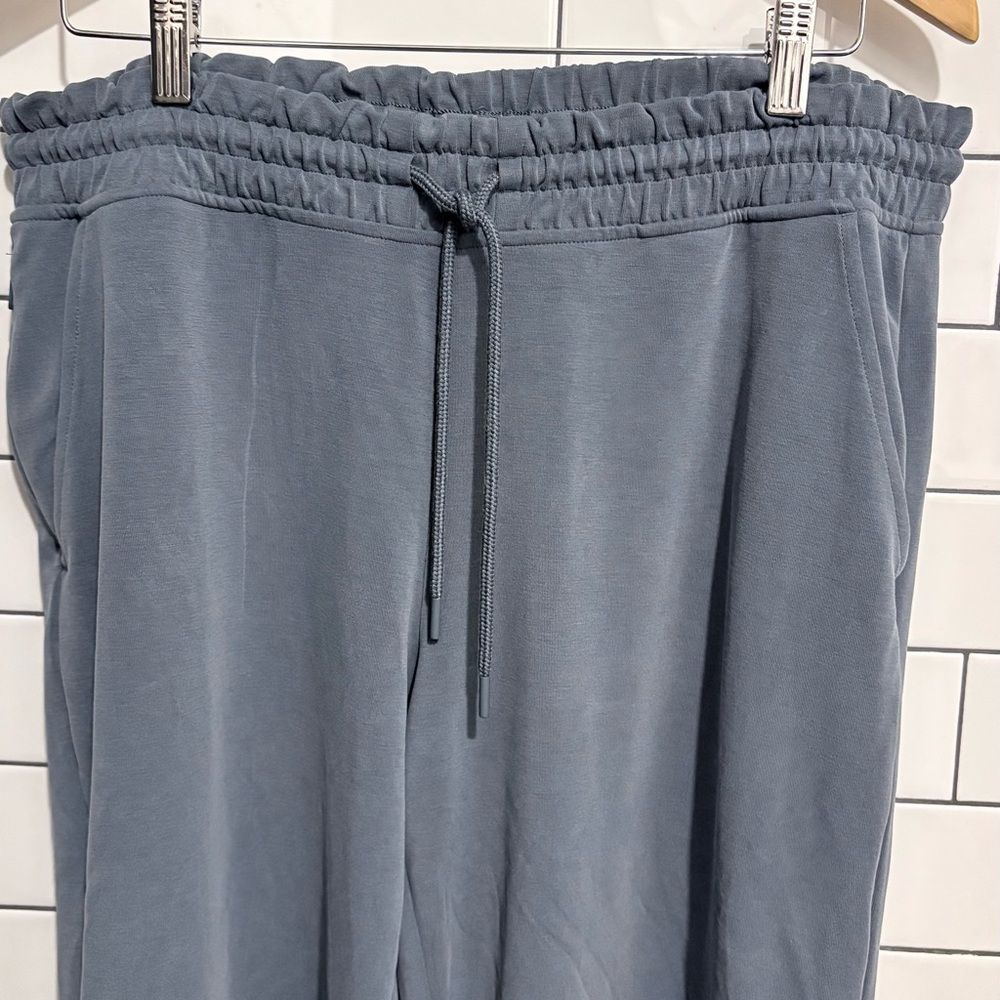 Athleta Seasoft Drawstring Pants Shadow Blue L - image 8